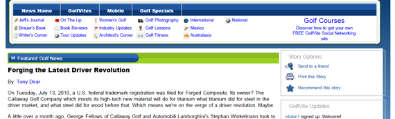 “Forging the Latest Driver Revolution”, CYBERGOLF, June 2011